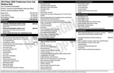 ram ram 2500 pickup 2015 3C6TR5CT5FG536895 image ram ram 2500 pickup 2015 3C6TR5CT5FG536895 image